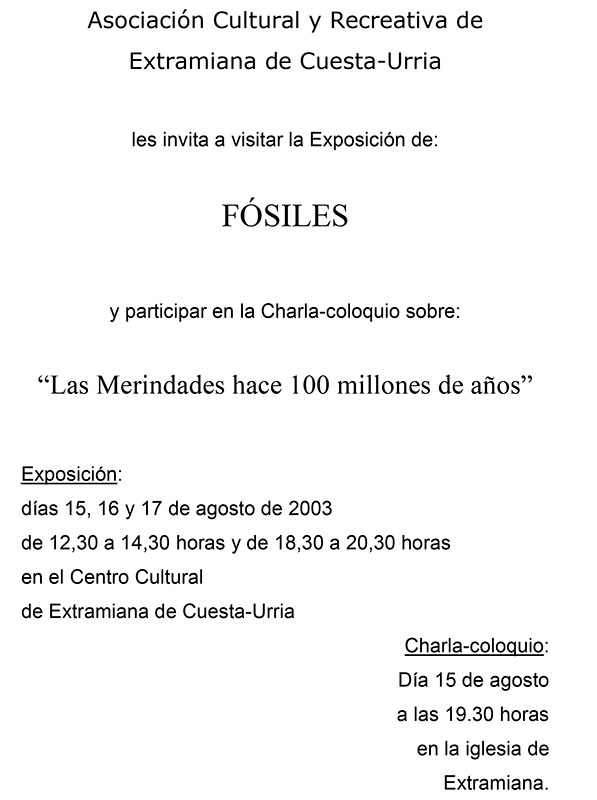 Cartel de Extramiana